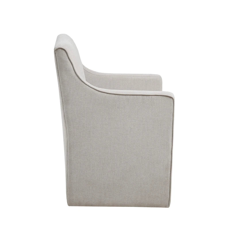 Madison Park Charlotte Dining Arm Chair with Casters