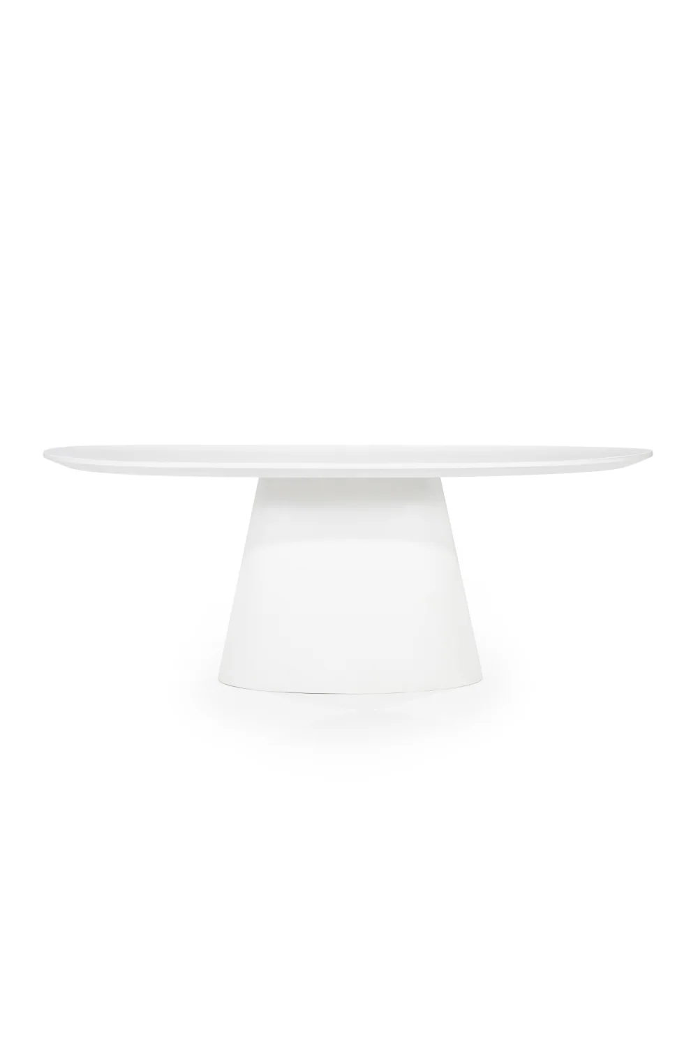 White Oval Dining Table