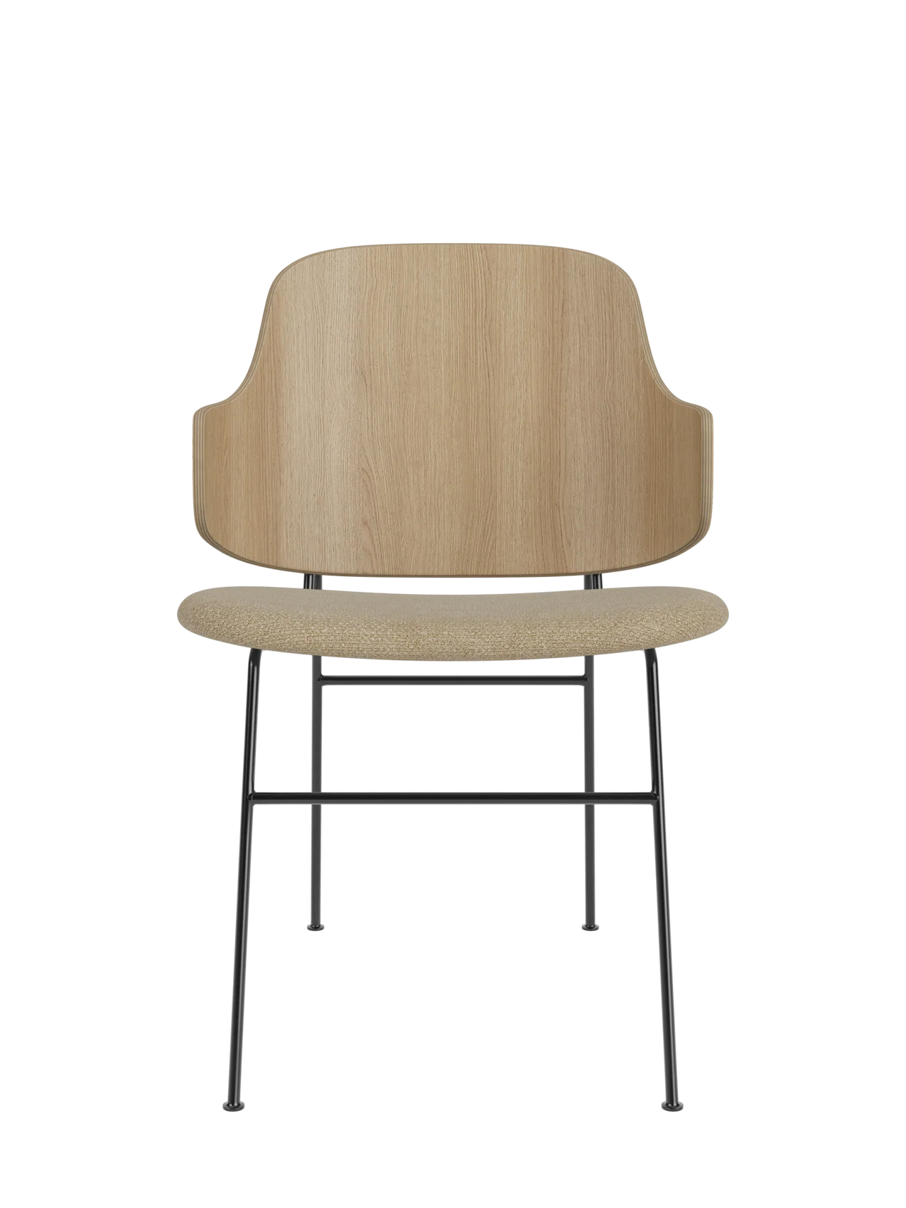 Sculptural Dining Chair with Organic Shell Design for Dining Room