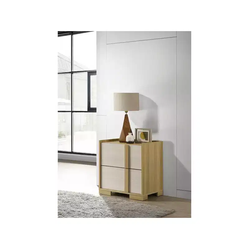 Coaster,Hyland 2-drawer Nightstand Bedside Table Natural