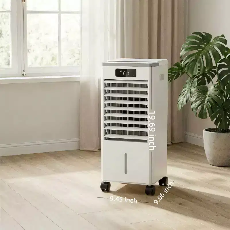 7L Portable Evaporative Air Cooler with Remote Control, 3 Speeds, Timer and Oscillating Fan for Home Office