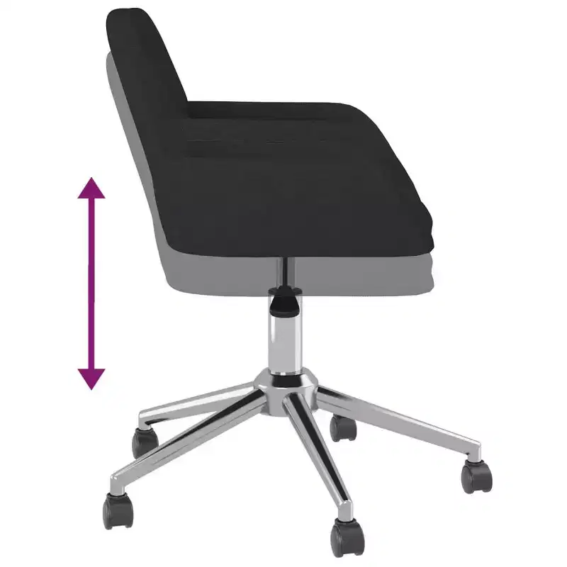 vidaXL Swivel Dining Chairs 2 pcs Light Gray Fabric