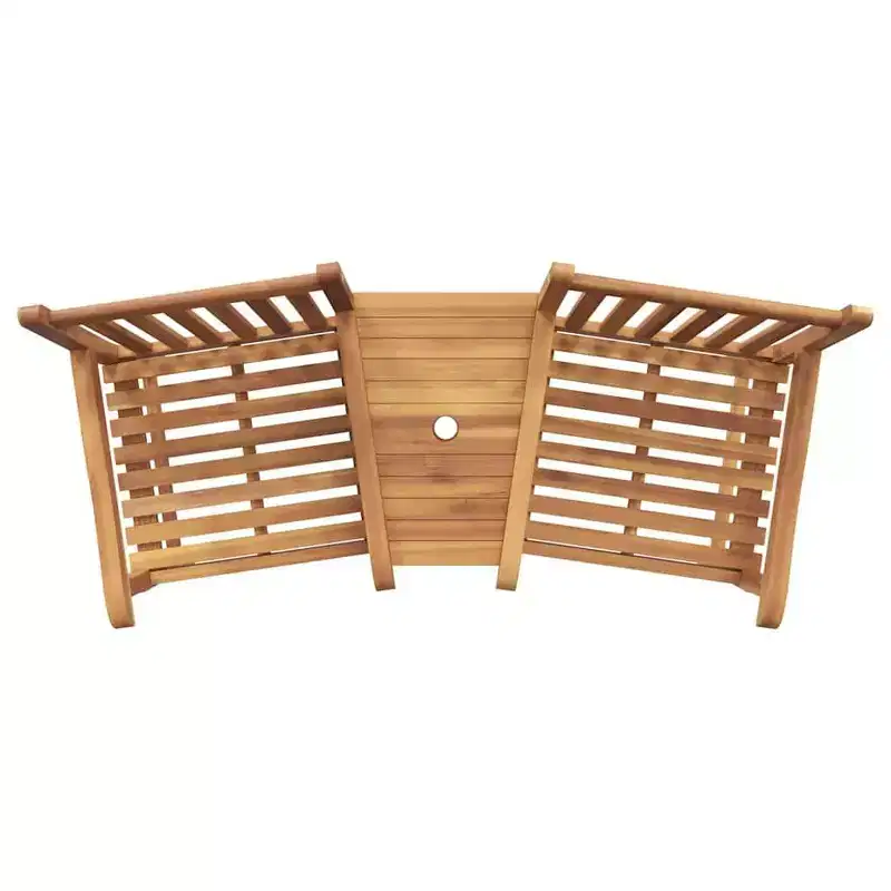 vidaXL Chair Brown 59.84 x 24.80 x 35.04 in Solid Teak Wood