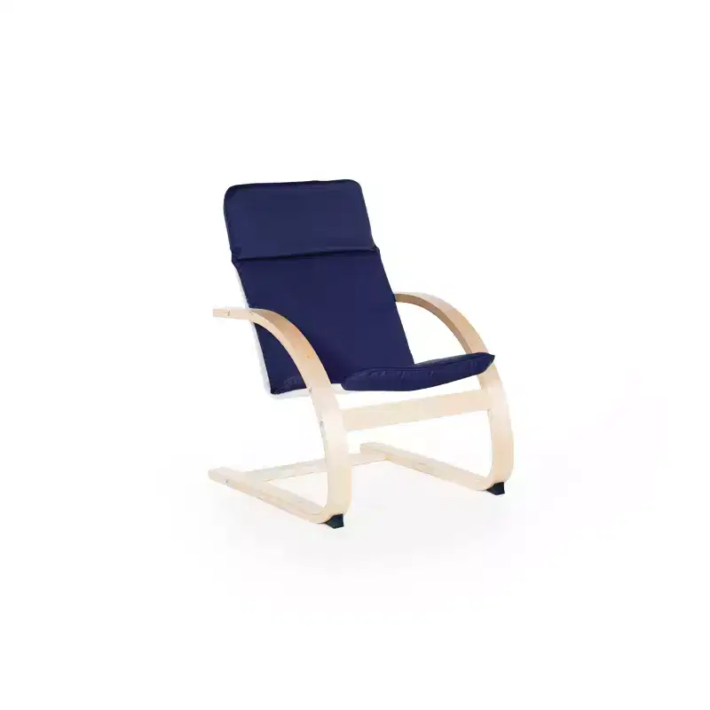 Guidecraft Kiddie Rocker Chair Set - Blue: Kids Rocking Bentwood Chair Set