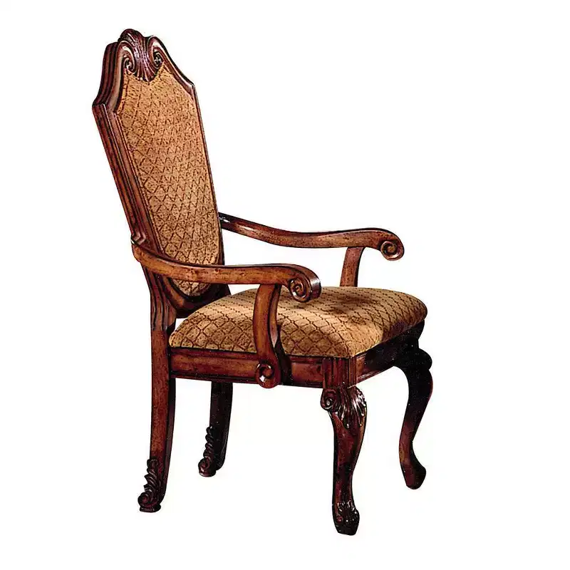 Acme Furniture Chateau De Ville Dining Chairs Diamond Pattern Cherry Finish