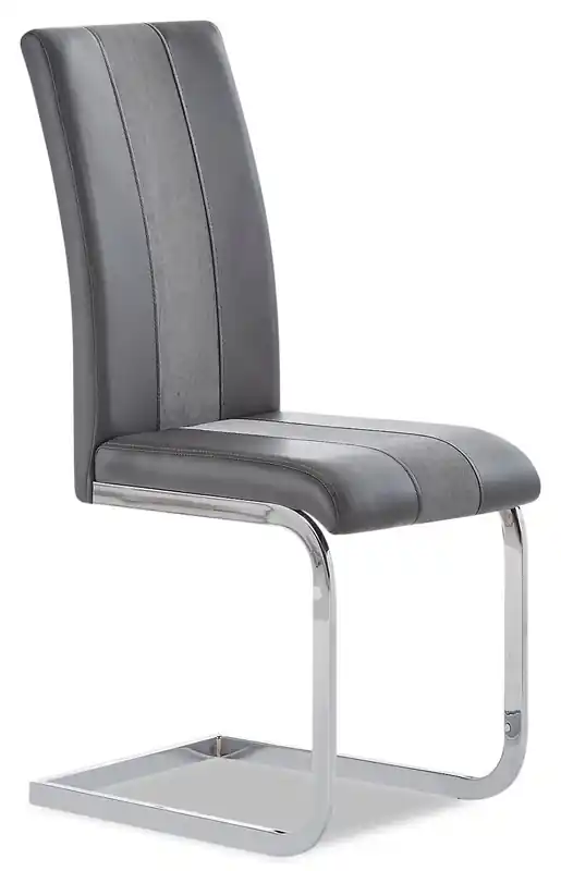 Dining Chair with Vegan-Leather Fabric