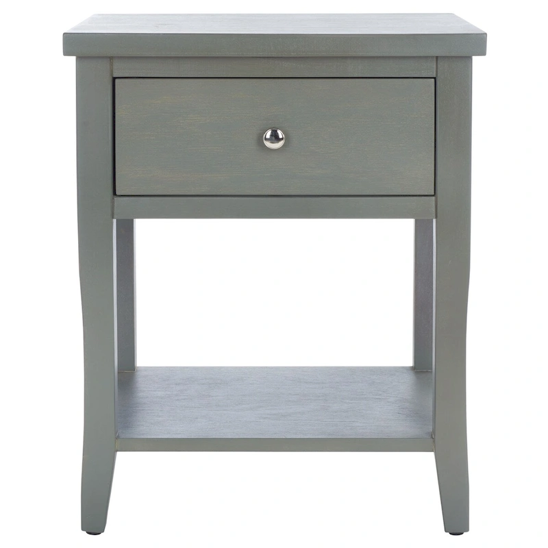 SAFAVIEH Martina Nightstand with Storage Drawer (Fully Assembled) - 18.1 x 15 x 22.2 - 18Wx15Dx22H