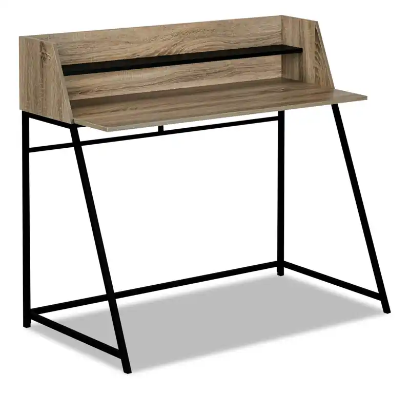 47.25 Office Desk with Small Hutch