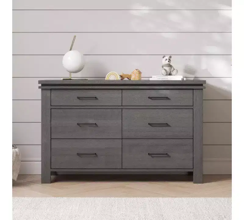 Child Craft Denman Crib, Dresser and Chest Nursery Set, 3-Piece, Includes 4-in-1 Convertible Crib, Dresser and Chest