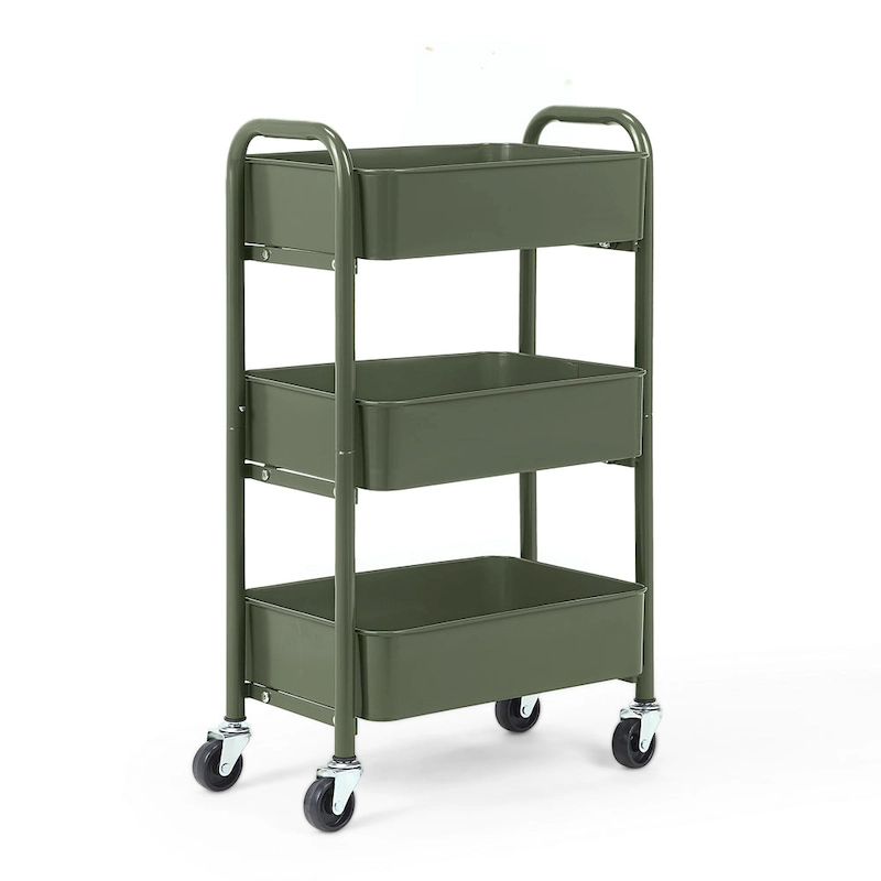 3-Tier Delicate Compact Rolling Metal Storage Organizer