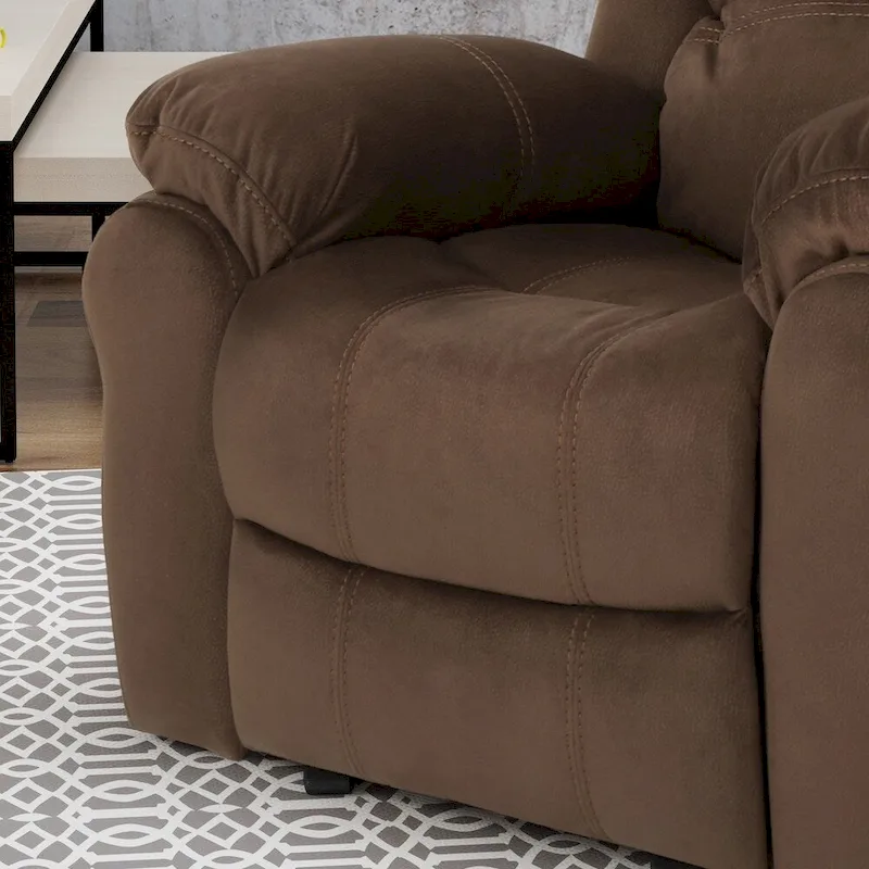 Celestina Bubba Microfiber Gliding Recliner by Christopher Knight Home