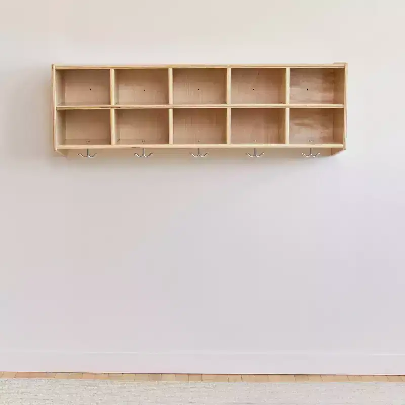 ECR4Kids Streamline 20 Cubby Tray Cabinet with 20 Scoop Front Bins, 4x5, Kids Furniture