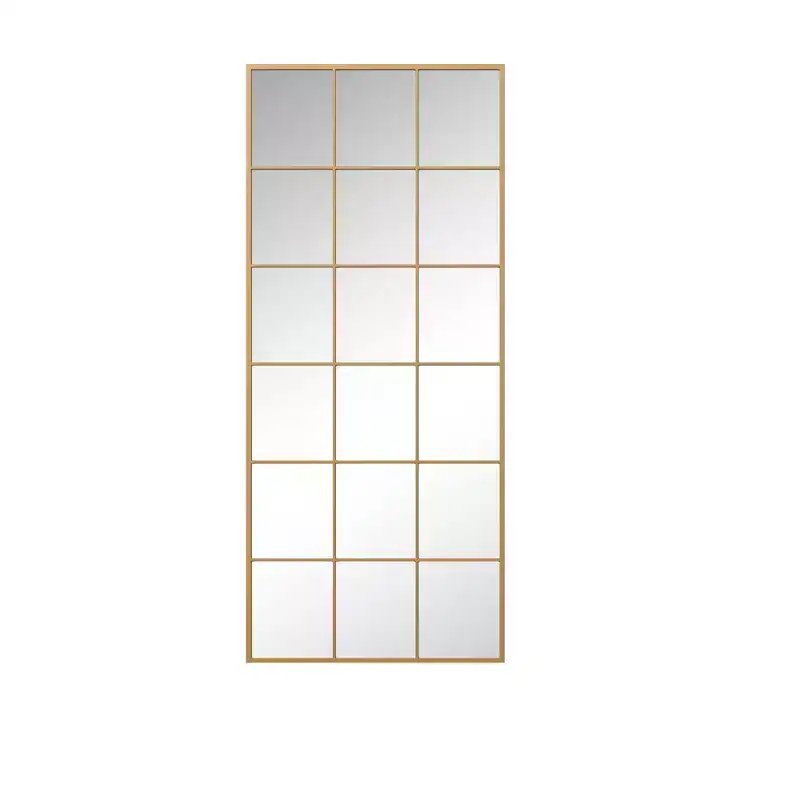69 Inch Gold Metal Framed Full Length Mirror