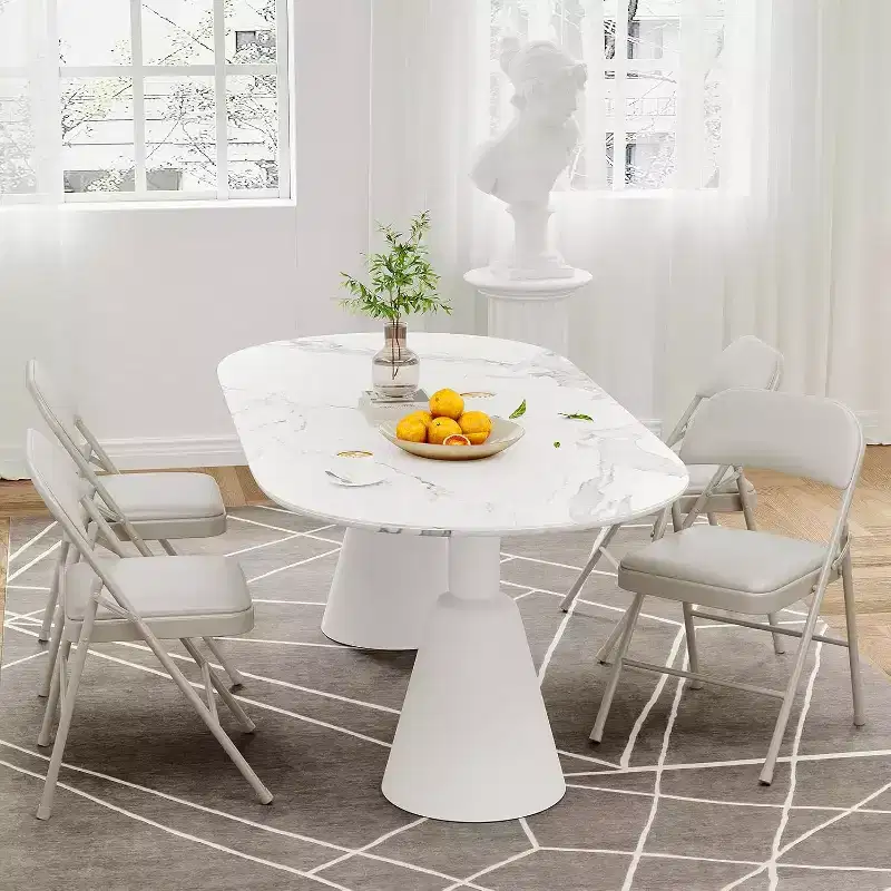 Folding Chairs with Padded Cushions, Hold Up to 350 Pounds, Suitable for Dining Room, Home Office, Indoor and Outdoor Events