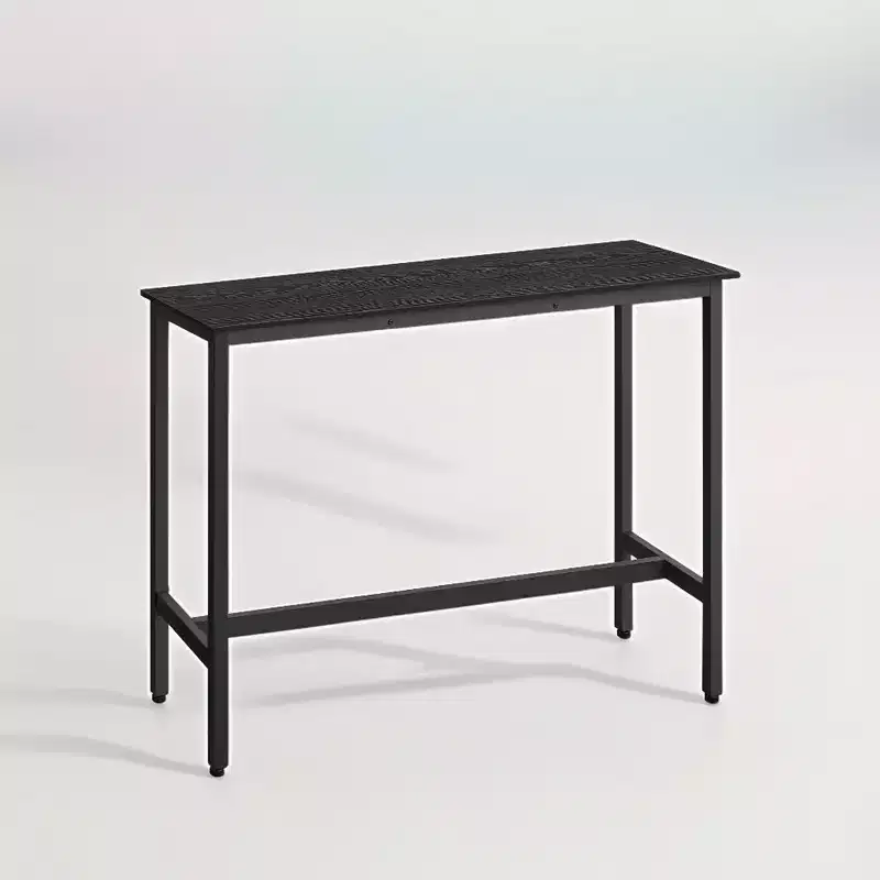 VASAGLE, Narrow Long Bar, Kitchen Dining, High Pub Table, Sturdy Metal Frame, Industrial Design, 15.7 x 47.2 x 35.4 Inches