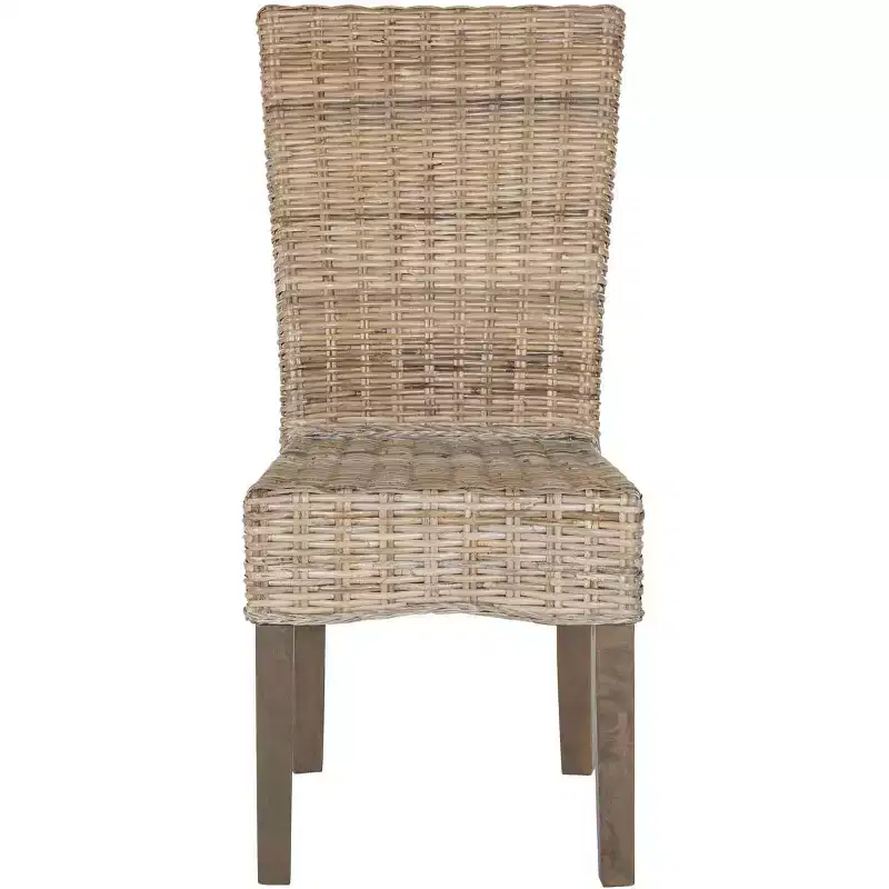 Ozias 19 H Wicker Dining Chair (Set of 2) - SEA8014 - Safavieh