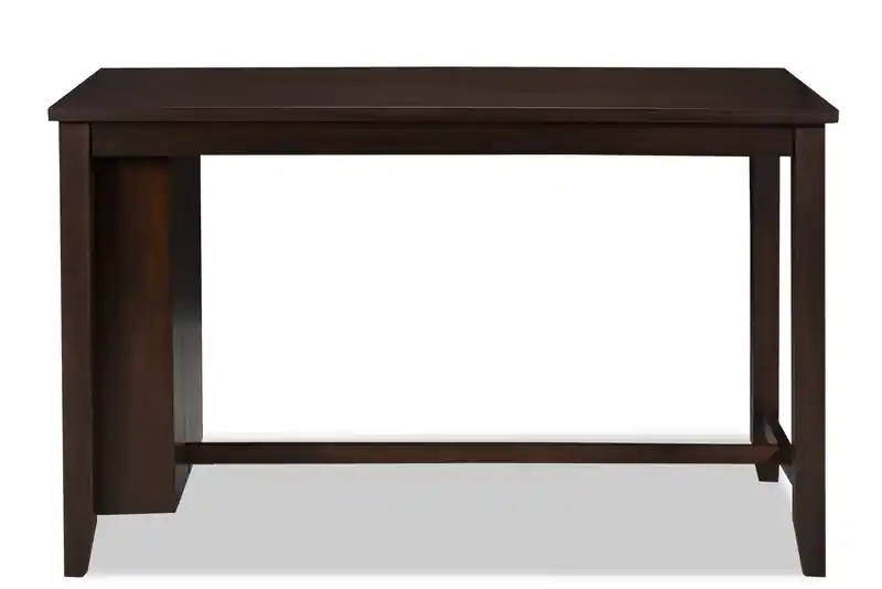 Counter-Height Dining Table with Built-in Shelves, 60W