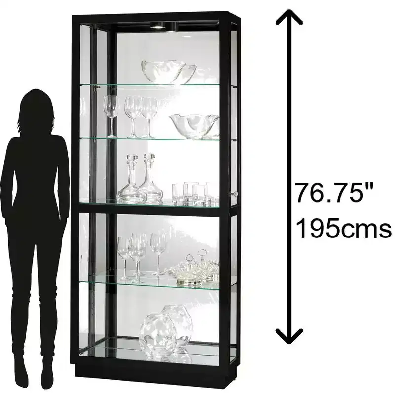 Howard Miller 680572 Jayden Iii Curio Cabinet 680572 Gloss Black