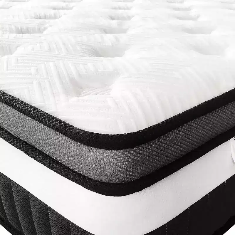 Clearance Mattress Queen Medium 14 in. Bed-in-a-Box White