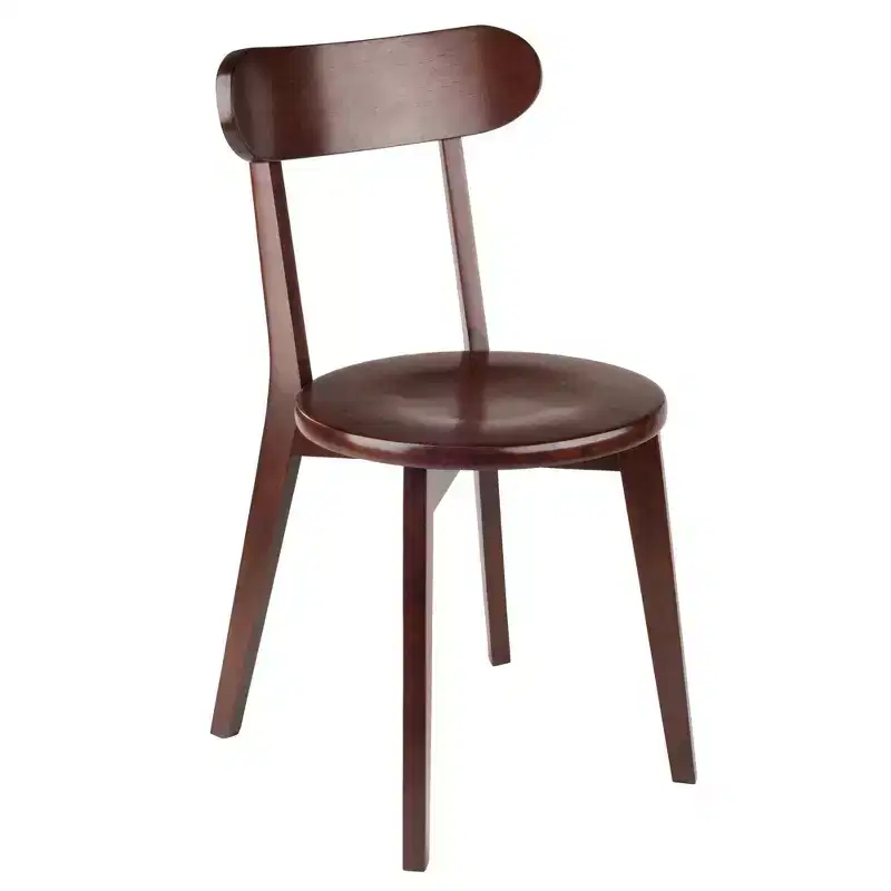3pc Pauline Dining Sets Walnut - Winsome: Solid Wood, Square Table, 2 Chairs