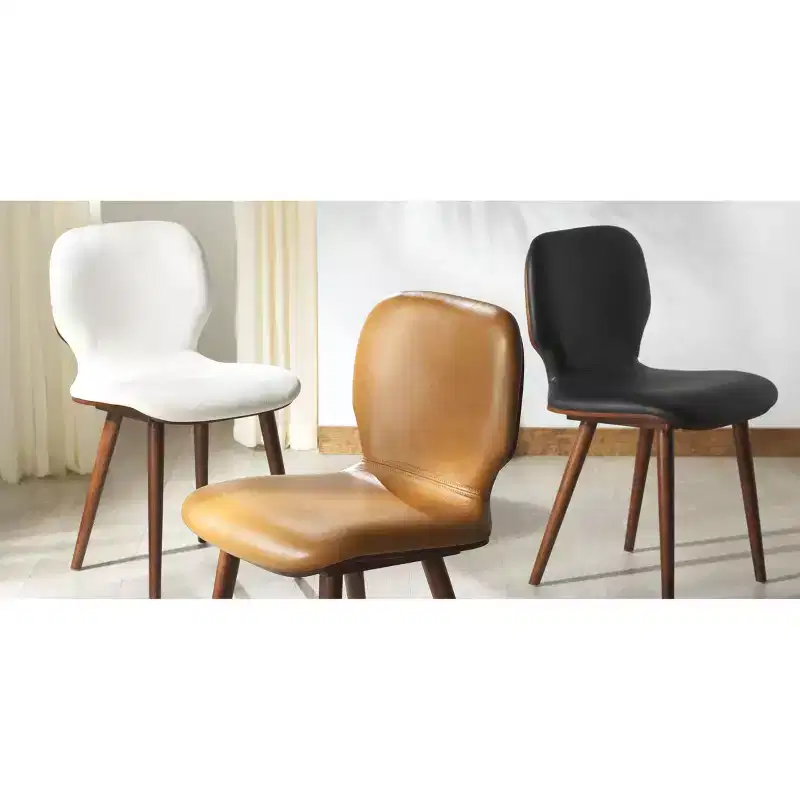 Tazmyn Dining Chair - SFV4157 - White/Walnut - Safavieh Couture