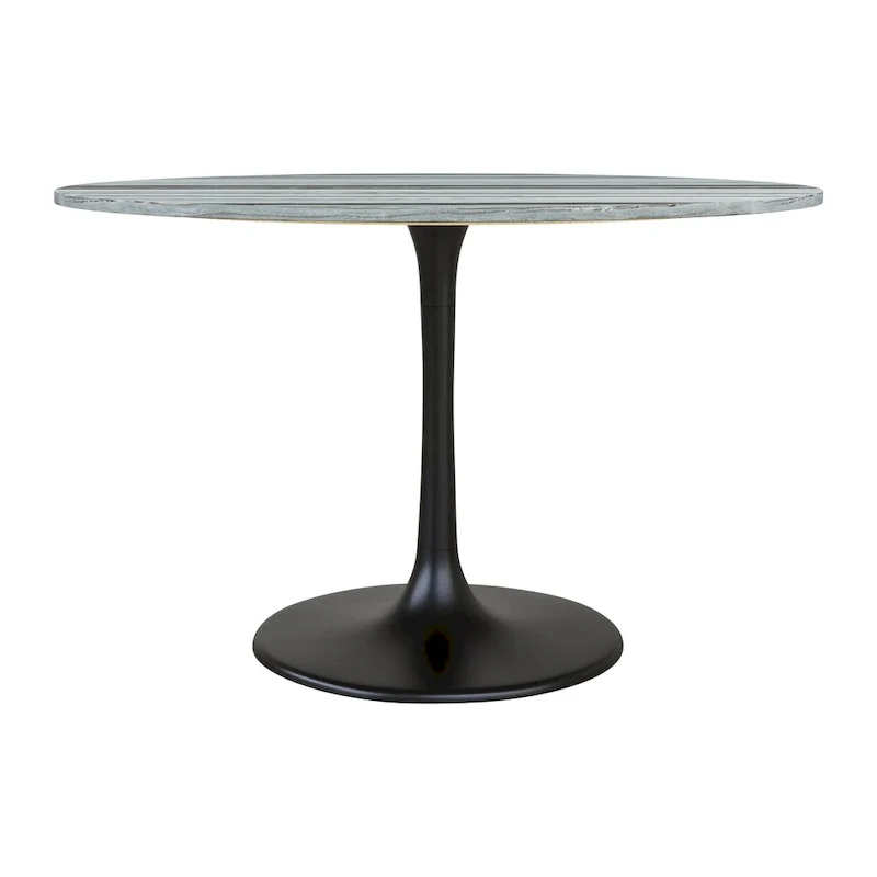 Central City Dining Table Gray & Black