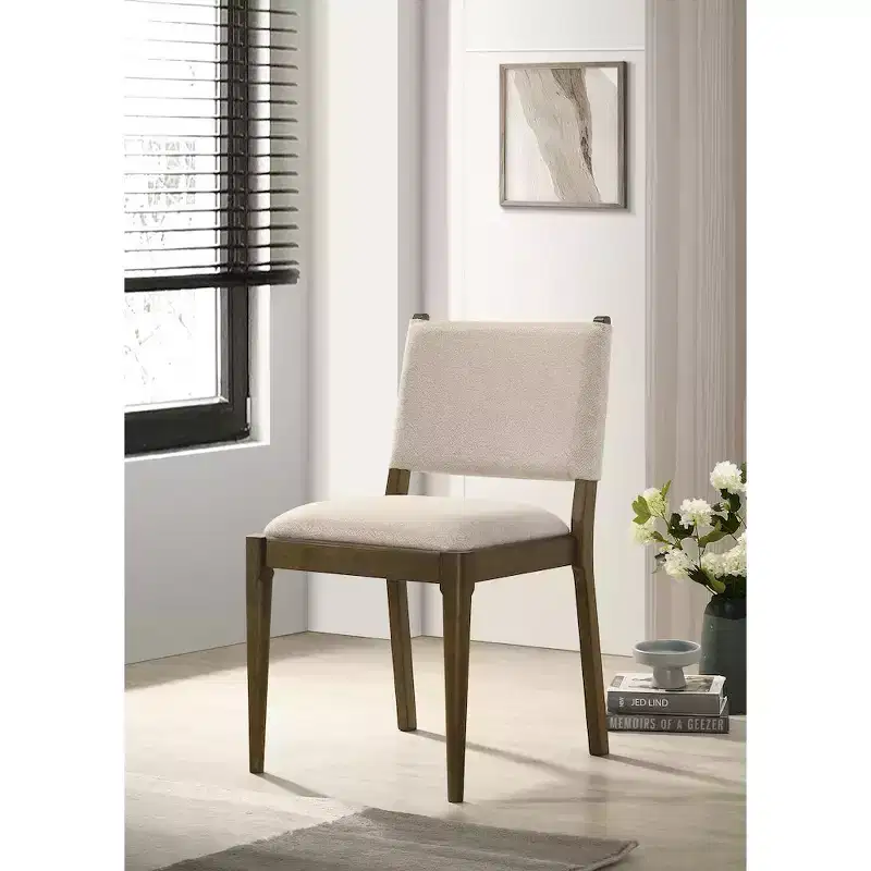 Coaster,Ottowa Upholstered Dining Side Chair Brown (Set of 2)