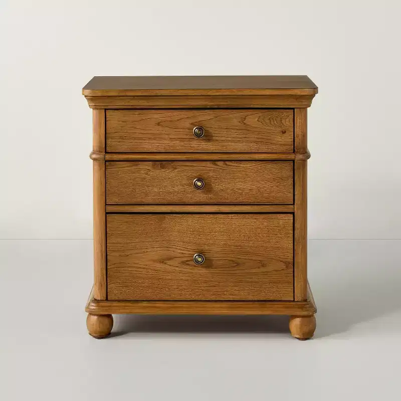3pc Classic 3 Drawer Wooden Nightstands - Hearth & Hand with Magnolia