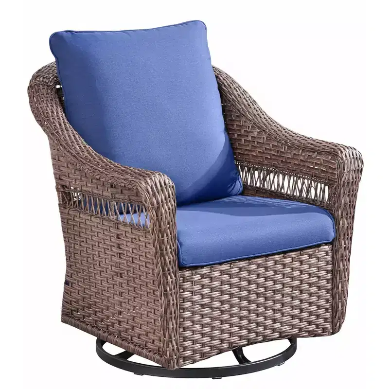 Outdoor Wicker Swivel ChairPatio Swivel Lounge Chair