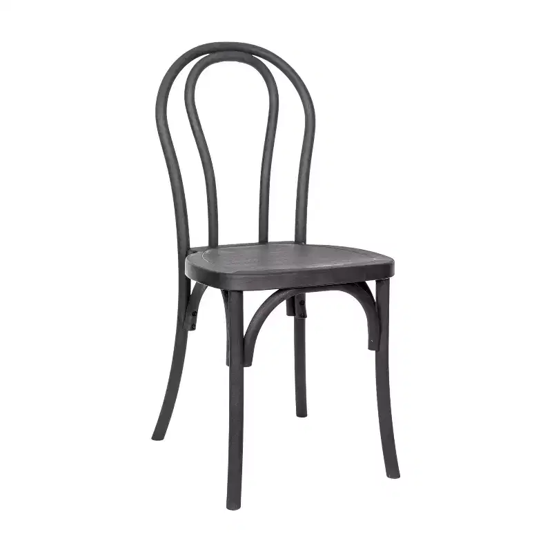 Weather-Resistant Wood Look Resin Thonet Chair - Indoor/Outdoor