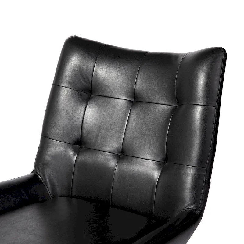 Set of 2 Wingback Accent Chairs with Metal Legs, 35.5