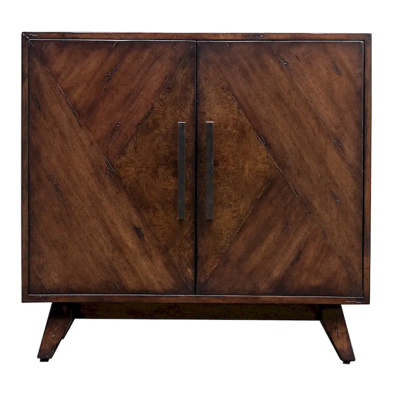 Liri Deep Mahogany Accent Cabinet