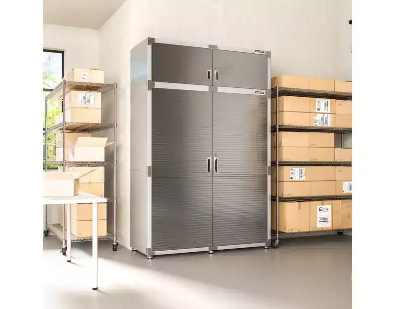 Seville Classics UltraHD 2-Piece Extra-Wide Storage Cabinet Set, 60 x 24