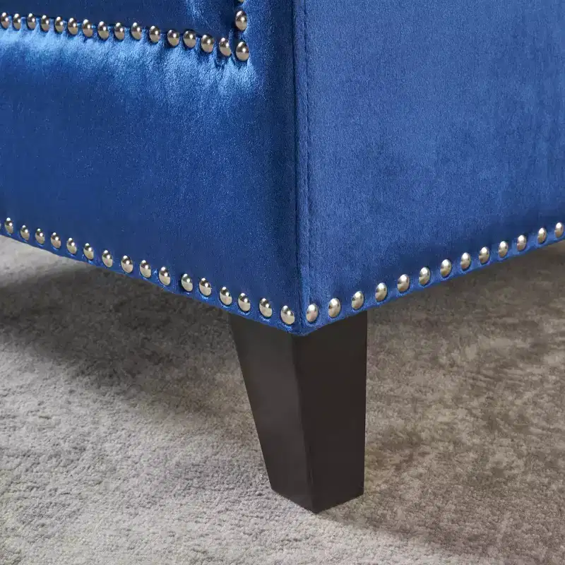 Jaclyn New Velvet Tufted Club Chair - Navy - Christopher Knight Home