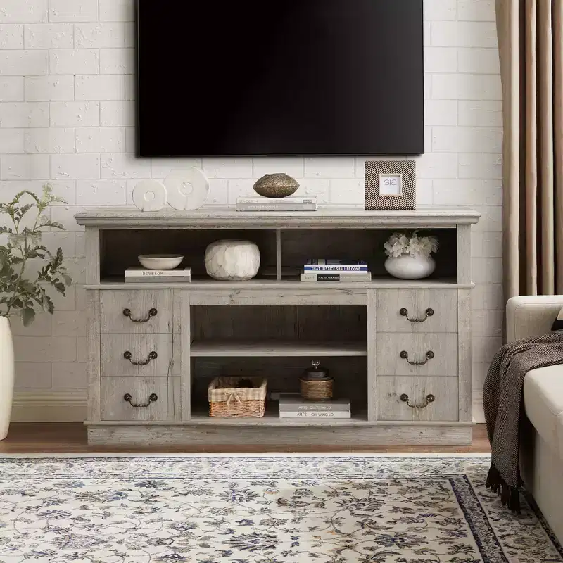 Wood & MDF Farmhouse TV Stand for TVs up to 65''