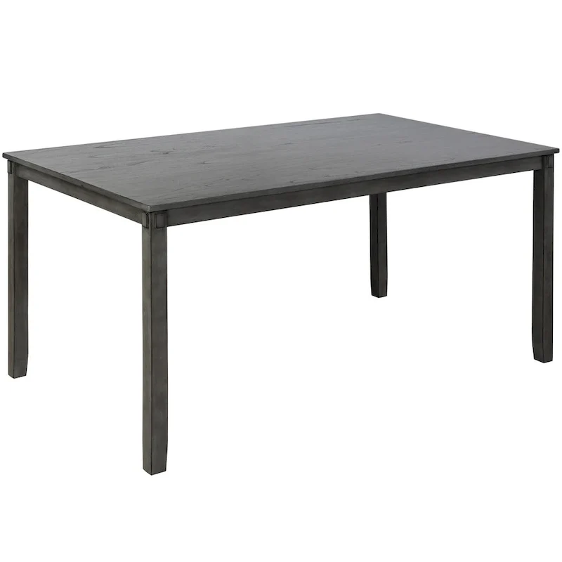 6-Piece Wooden Kitchen Dining Table Set with 4 Chairs and Bench