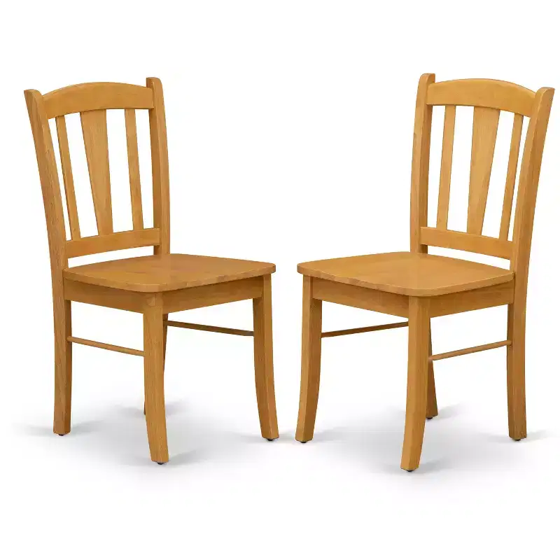 Dublin Dining Chairs Slat Back Wood Seat Kitchen Dining Room Chairs