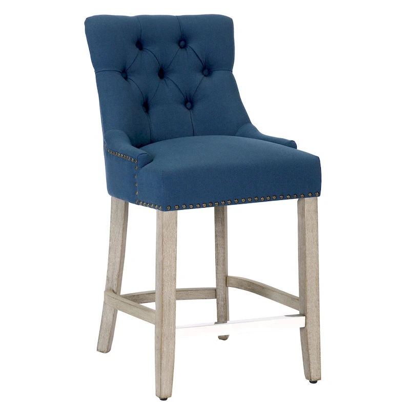 Carter 24 Upholstered Button Tufted Counter Bar Stool