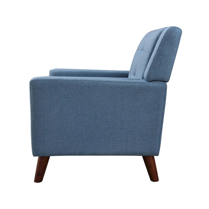Upholstered Armchair with Tufted Back