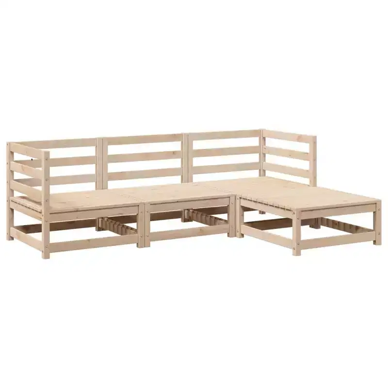 vidaXL Rustic Outdoor Garden Sofa Set