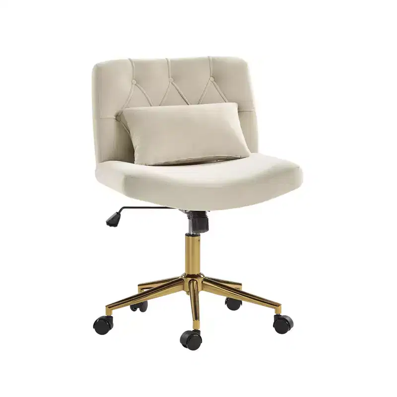 Nigel Modern Flannel Office Chair with Tilt and Adjustable Height Mecha|HULALA HOME