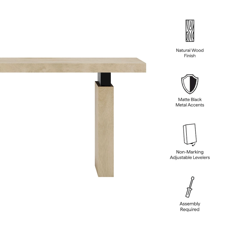 Piston 52 Rectangular Wood Console Table
