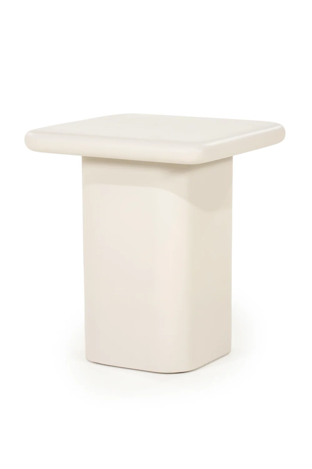Lacquered Cement Side Table