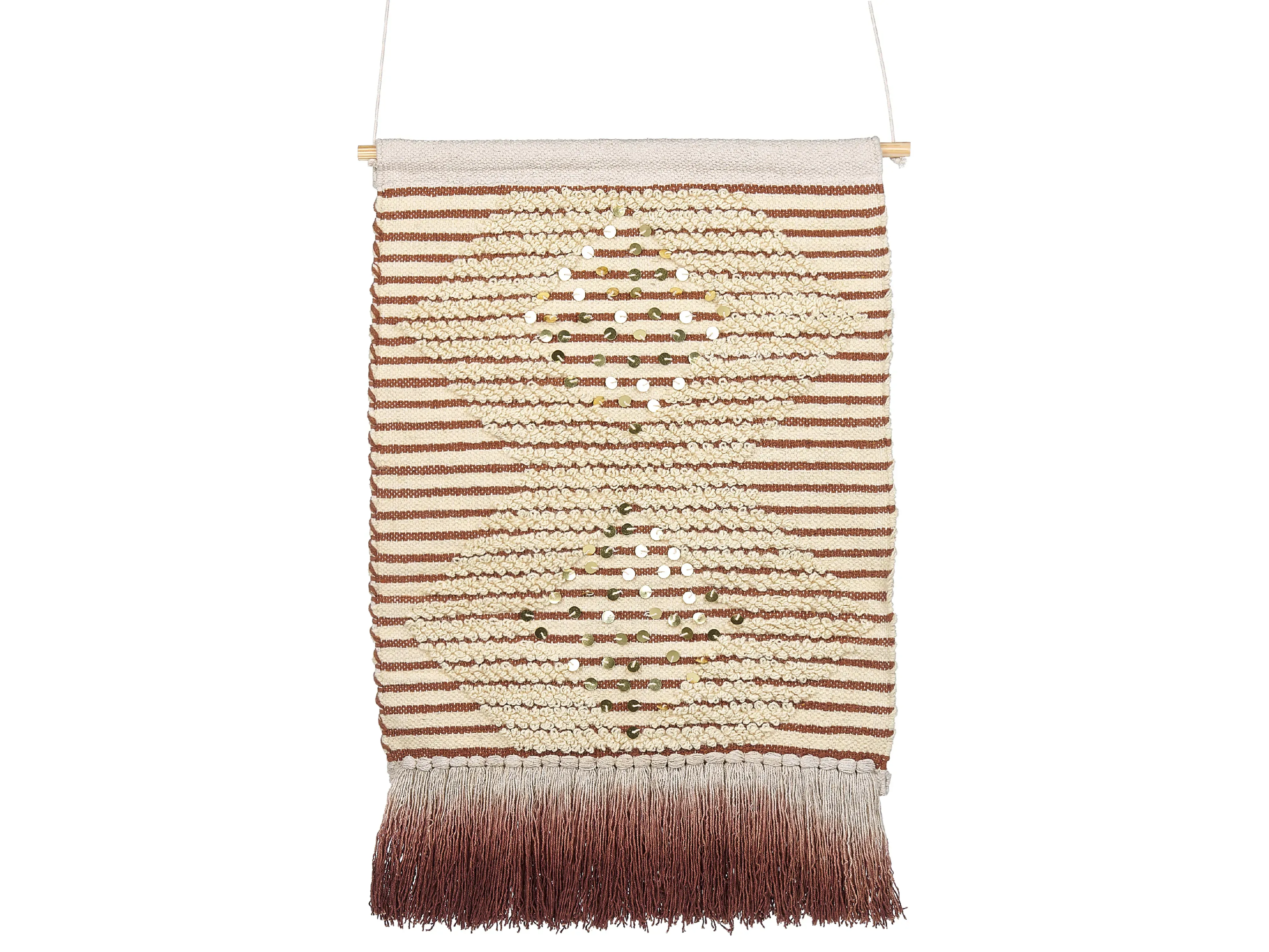 Decorazione da parete in tessuto Cotone 75 cm Beige