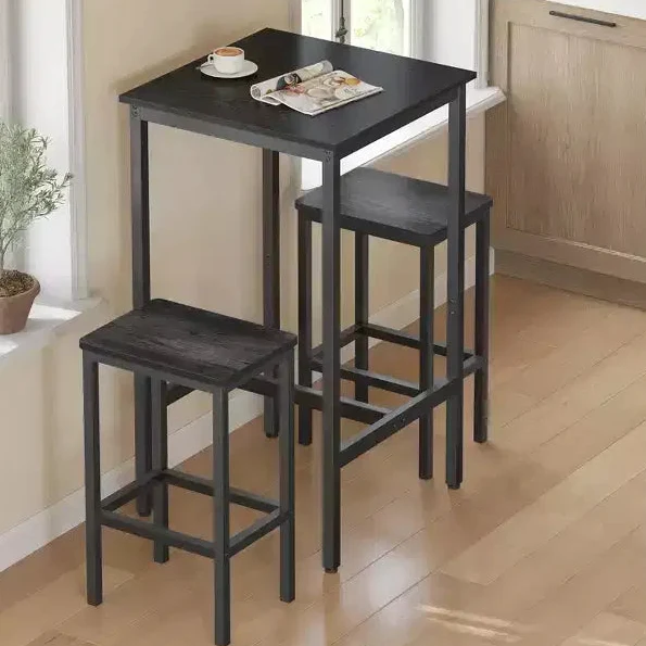 Small High Top Bar Table with Metal Frame – Seats 2