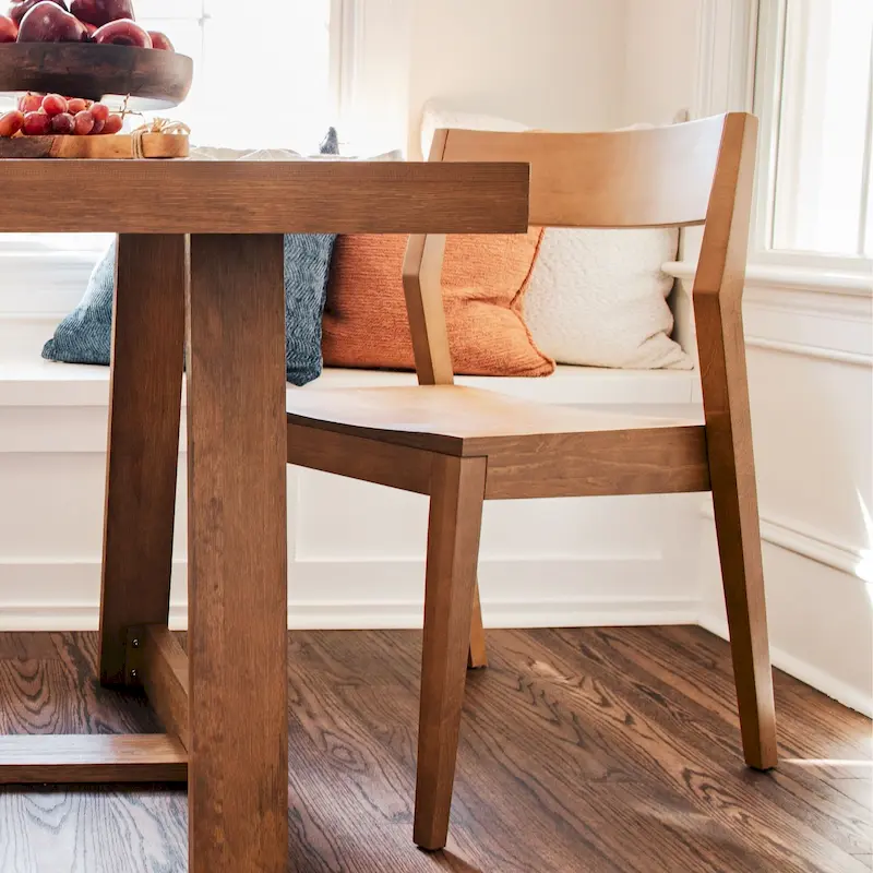 Plank and Beam Modern Solid Wood Dining Chair