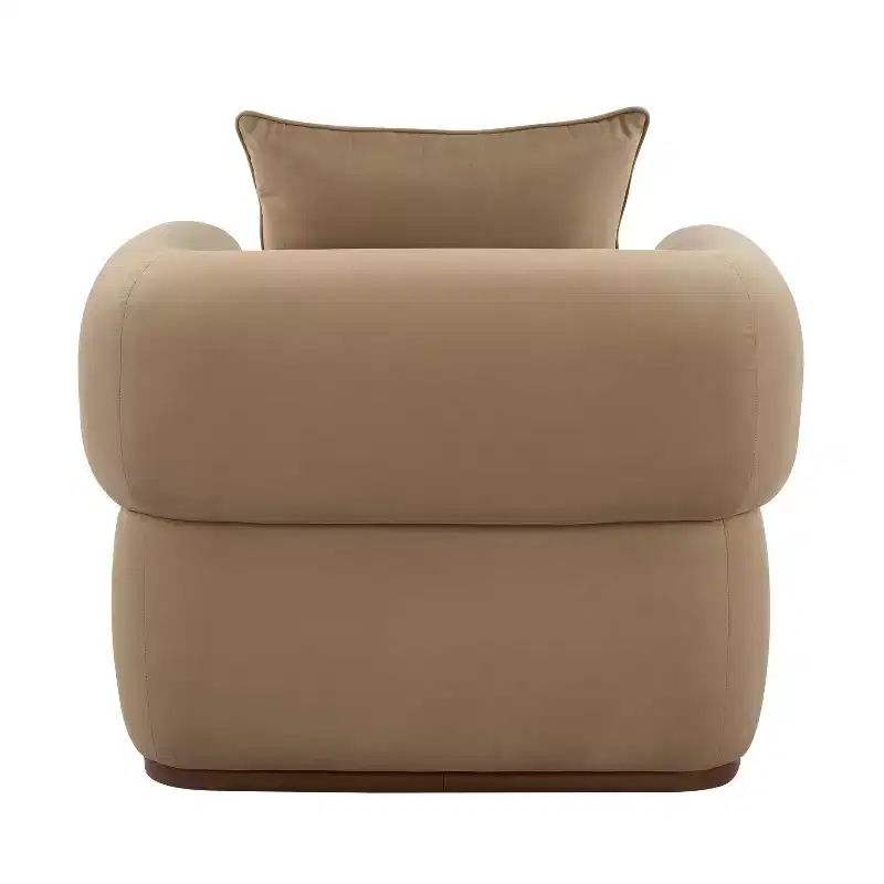Christopher Knight Home Katia Modern Velvet Faux Leather Arm Chair with Pillow (Set of 2)