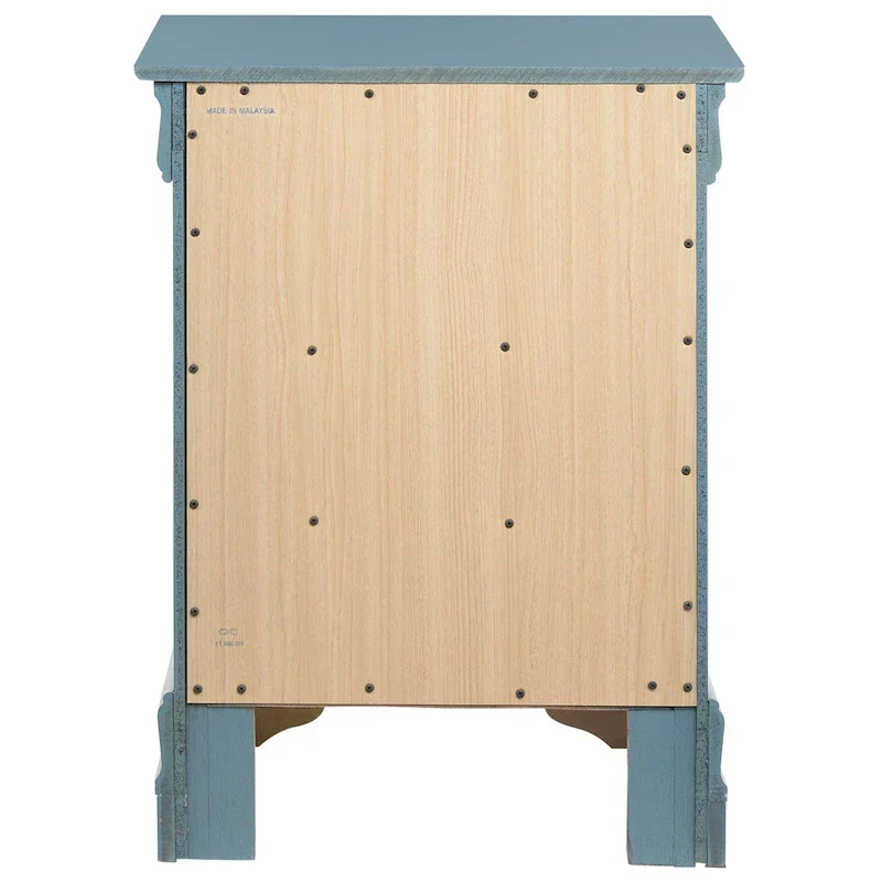 Wood 3 Drawer Nightstand