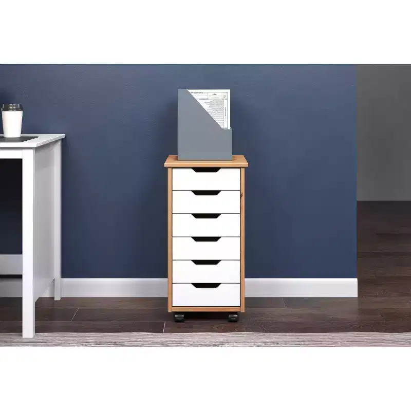 Trendfurn Omnia Narrow 6 Drawer Roll Cart
