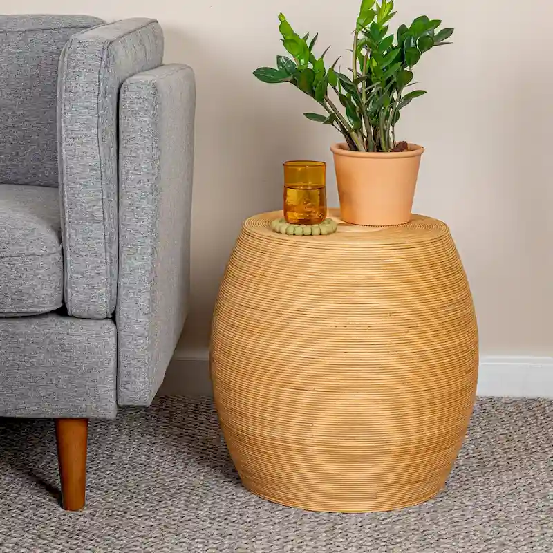 Rattan Accent Table